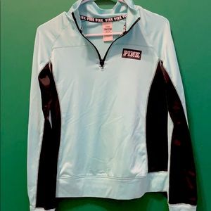 PINK quarter zip workout top